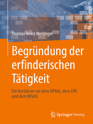 cover image of Begründung der erfinderischen Tätigkeit